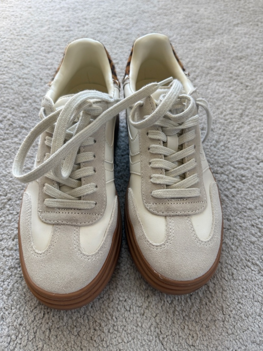 Steve Madden Cream platform Casual Sneakers